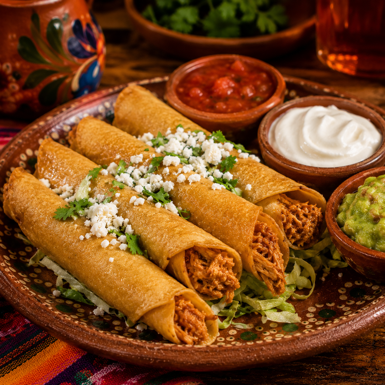 Flautas de Pollo